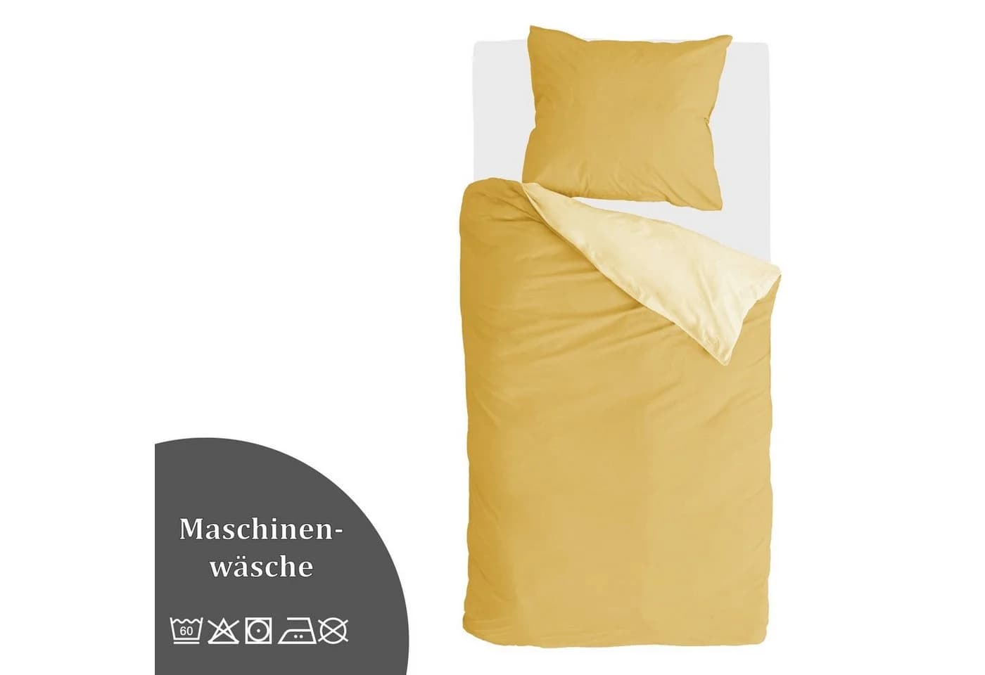 Byrklund Bettwäsche 2-teilig Satin-Baumwolle Weiß - Bild 5