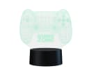 Qware Gaming LED Dekolicht 3D LED Lampe RGB Tischlampe mit Farbwechsel und Fernbedienung Bild 4