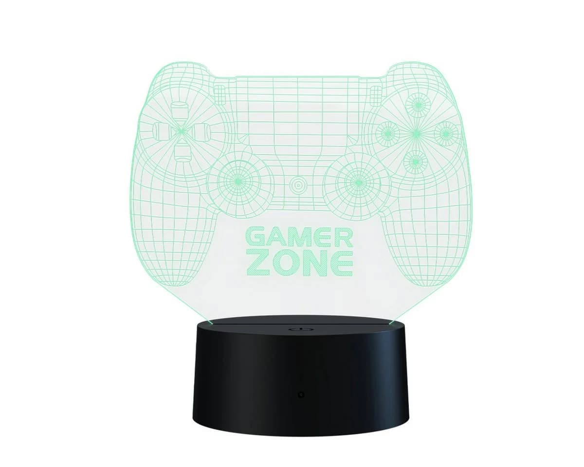 Qware Gaming LED Dekolicht 3D LED Lampe RGB Tischlampe mit Farbwechsel und Fernbedienung - Bild 4