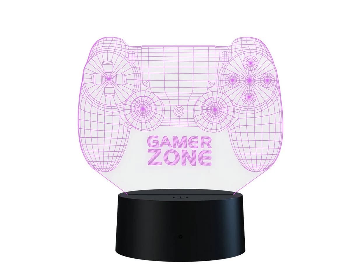 Qware Gaming LED Dekolicht 3D LED Lampe RGB Tischlampe mit Farbwechsel und Fernbedienung - Bild 5
