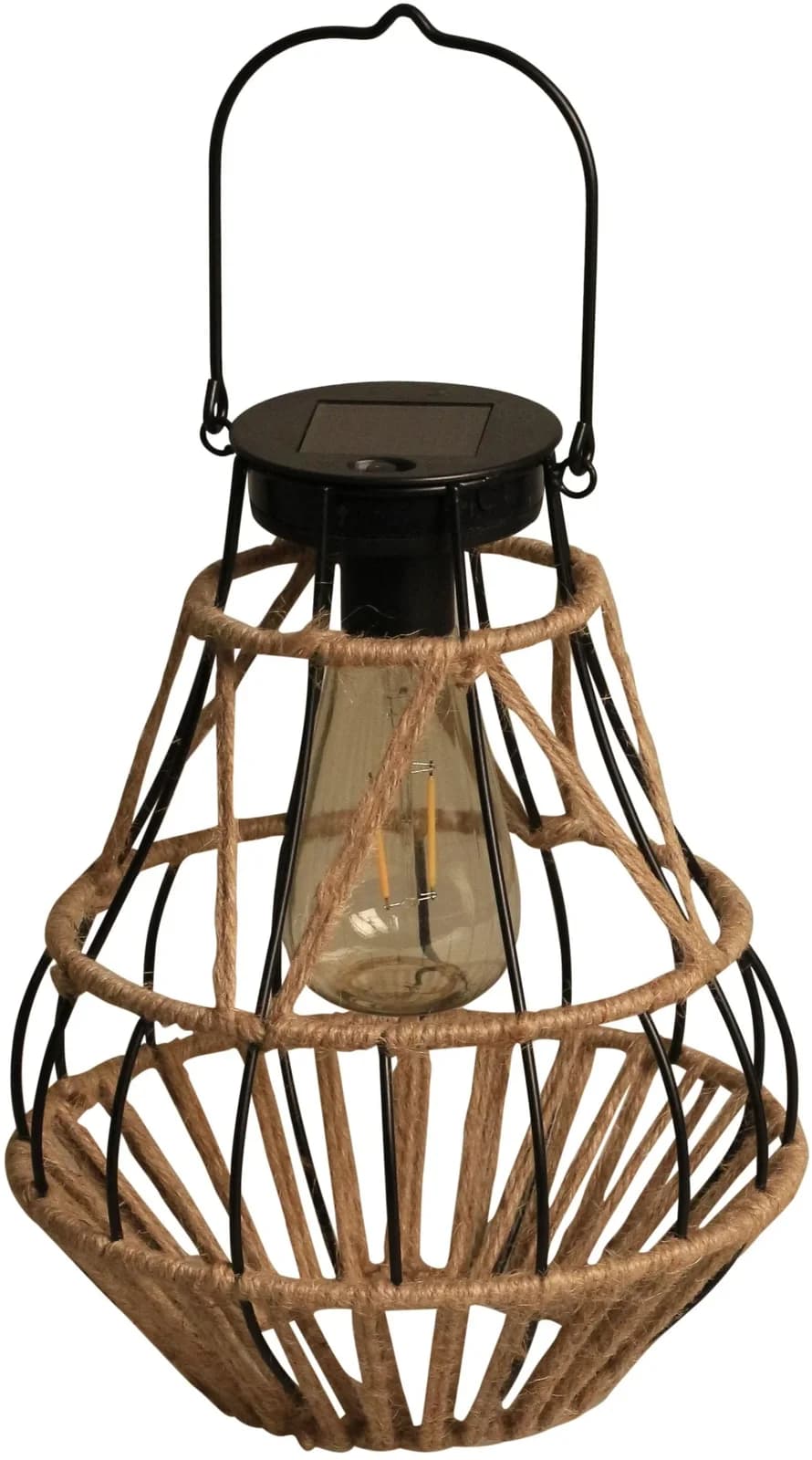 LUXFORM Solar-Tischlampe Budoni LED 15 Lumen Beige Schwarz