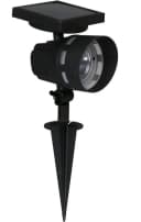 Luxform Montana Gartenstrahler Schwarz Solar Hybrid LED Bild 2