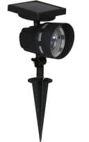 Luxform Montana Gartenstrahler Schwarz Solar Hybrid LED Bild 4