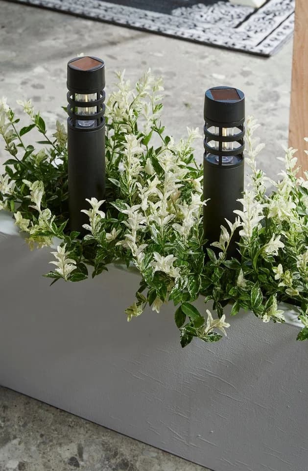 Luxform Gartenleuchte Montelimar Solar Schwarz 3 Stk.