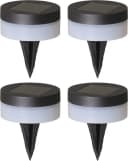 LUXFORM Avignon Solar-Erdspießleuchte 3er Set Schwarz LED Garten Bild 2