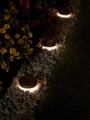 LUXFORM Avignon Solar-Erdspießleuchte 3er Set Schwarz LED Garten Bild 3