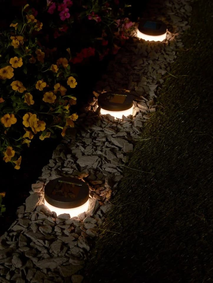 LUXFORM Avignon Solar-Erdspießleuchte 3er Set Schwarz LED Garten - Bild 3