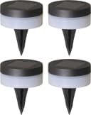 LUXFORM Avignon Solar-Erdspießleuchte 3er Set Schwarz LED Garten Bild 4