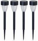 Luxform Solar-Gartenlampe Montpellier 4er Set Schwarz Bild 2