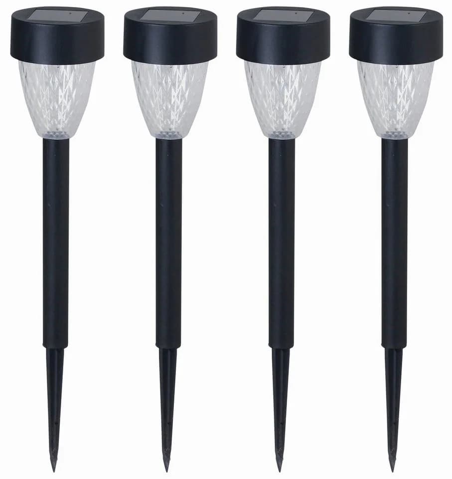 Luxform Solar-Gartenlampe Montpellier 4er Set Schwarz - Bild 2