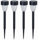 Luxform Solar-Gartenlampe Montpellier 4er Set Schwarz Bild 4