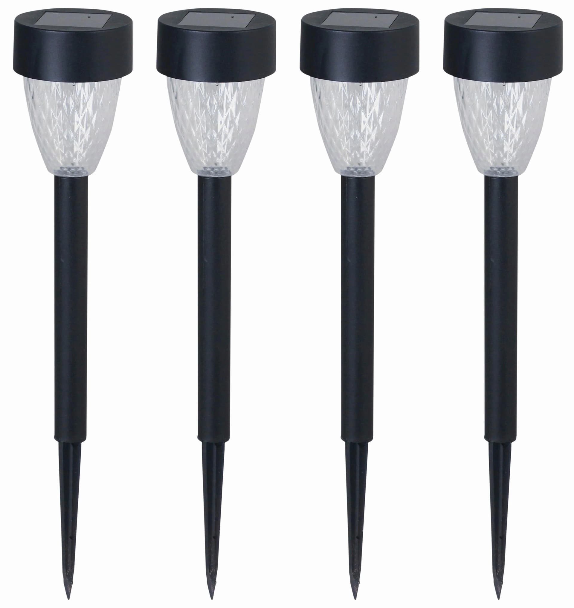 Luxform Solar-Gartenlampe Montpellier 4er Set Schwarz - Bild 4