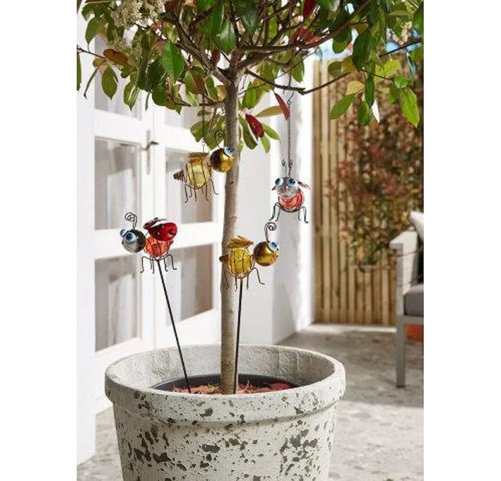 Luxform LED Gartenleuchte 2x Solarleuchte Bee & LadyBug Stake Bunt - Bild 3