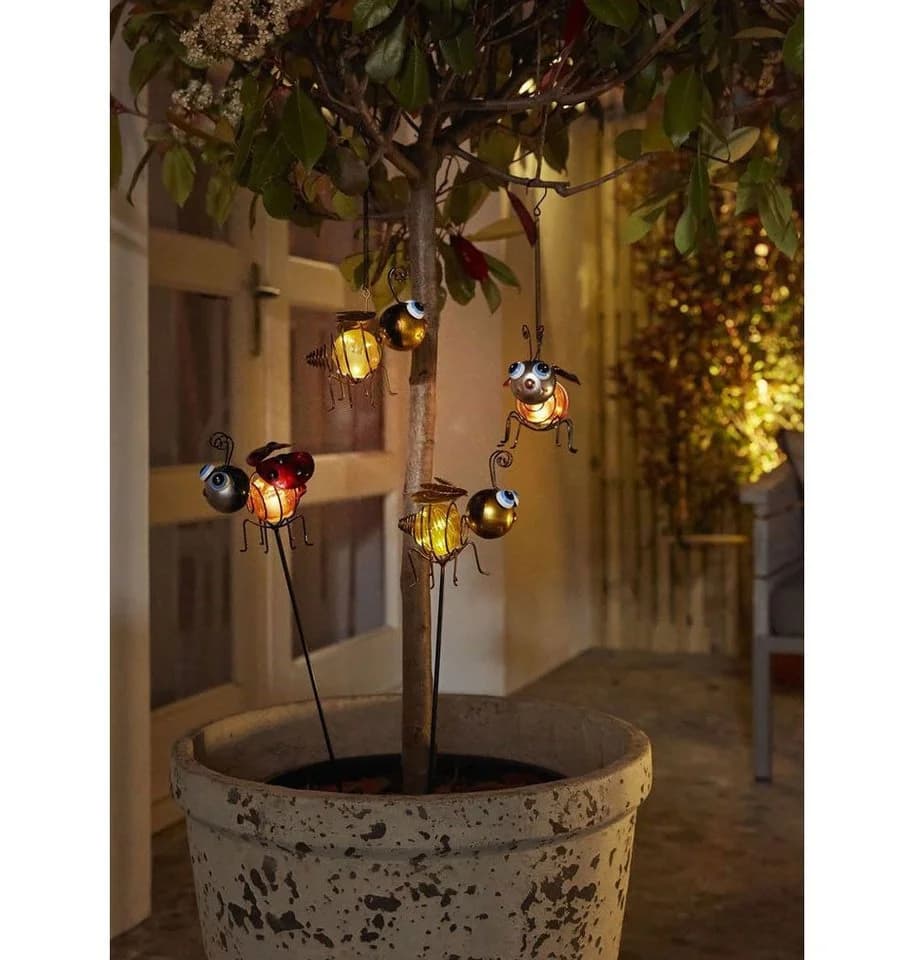 Luxform LED Gartenleuchte Solar Bienen & Marienkäfer Set 2 Stück - Bild 3