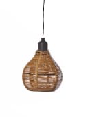 Luxform Hängeleuchte Rattan LED Warmweiß Batteriebetrieben Braun Bild 5