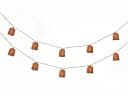 Luxform Solar Rattan LED-Lichterkette warmweiß IP44 Bild 4