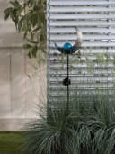LUXFORM Solar-Erdspieß-Gartenlampe Mandala 2 Stück Blau/Bronze Bild 1