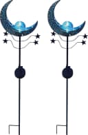 LUXFORM Solar-Erdspieß-Gartenlampe Mandala 2 Stück Blau/Bronze Bild 4