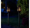 Luxform Tulip LED-Gartenleuchte Grau Flammen-Effekt mit Fernbedienung Bild 1