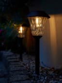 LUXFORM Solar-Gartenlampe St. Tropez 3er Set Schwarz LED Bild 3