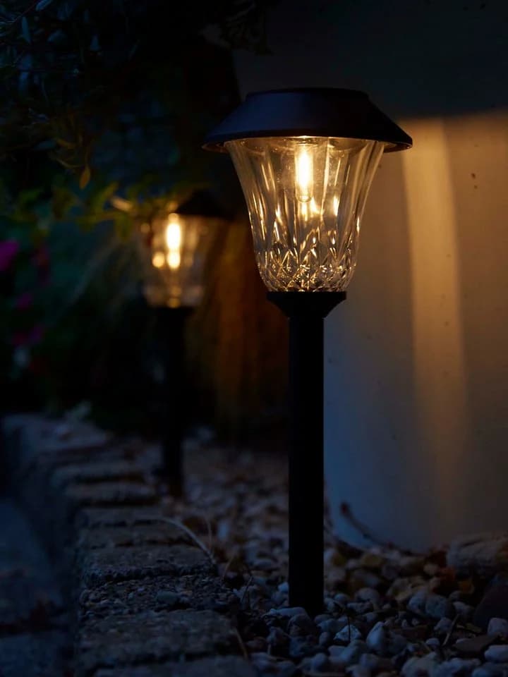 LUXFORM Solar-Gartenlampe St. Tropez 3er Set Schwarz LED - Bild 3