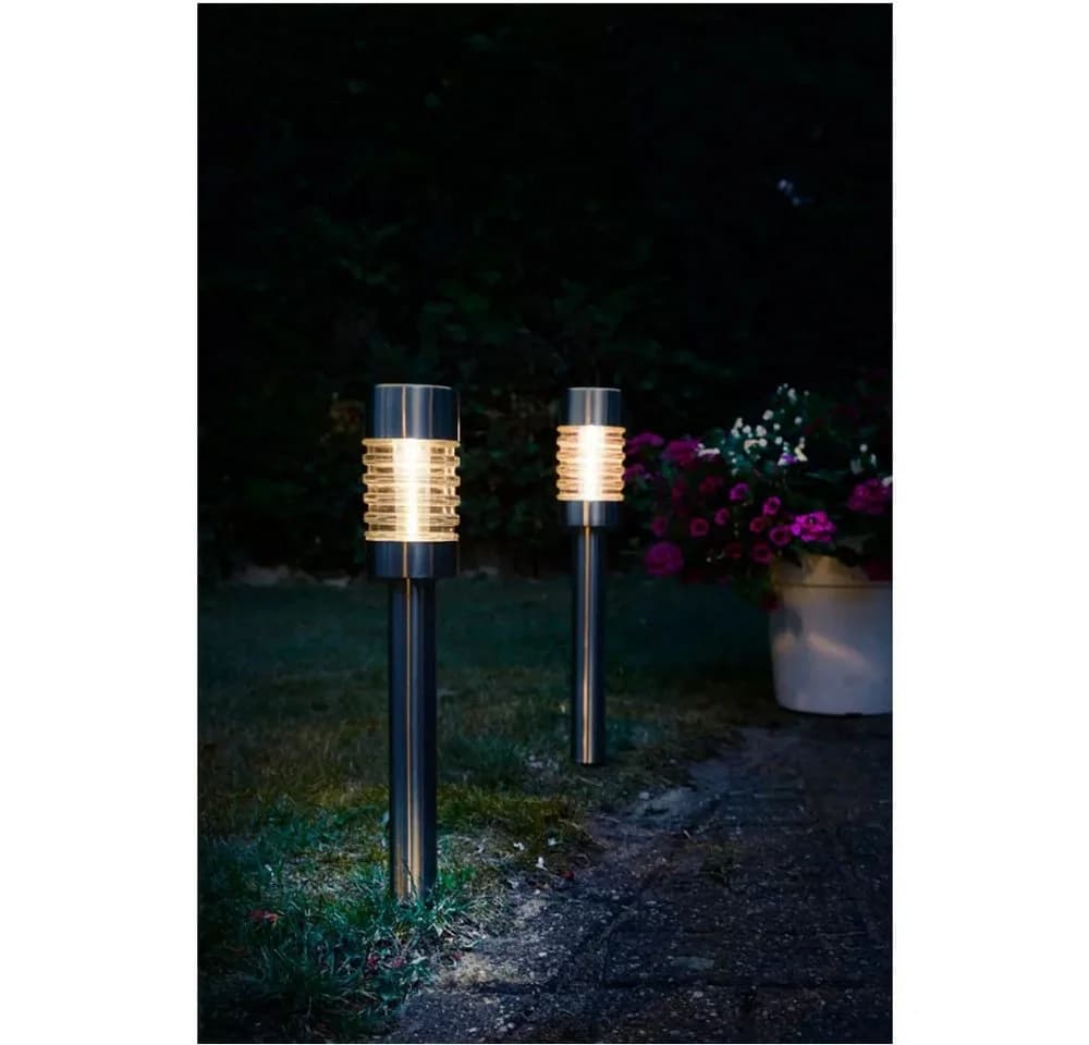 Luxform Solarleuchte Torino 42cm Edelstahl Wegleuchte - Bild 5