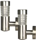 Luxform Solar-Außenwandleuchte Tacoma 2 Stück LED Edelstahl Silber Bild 2
