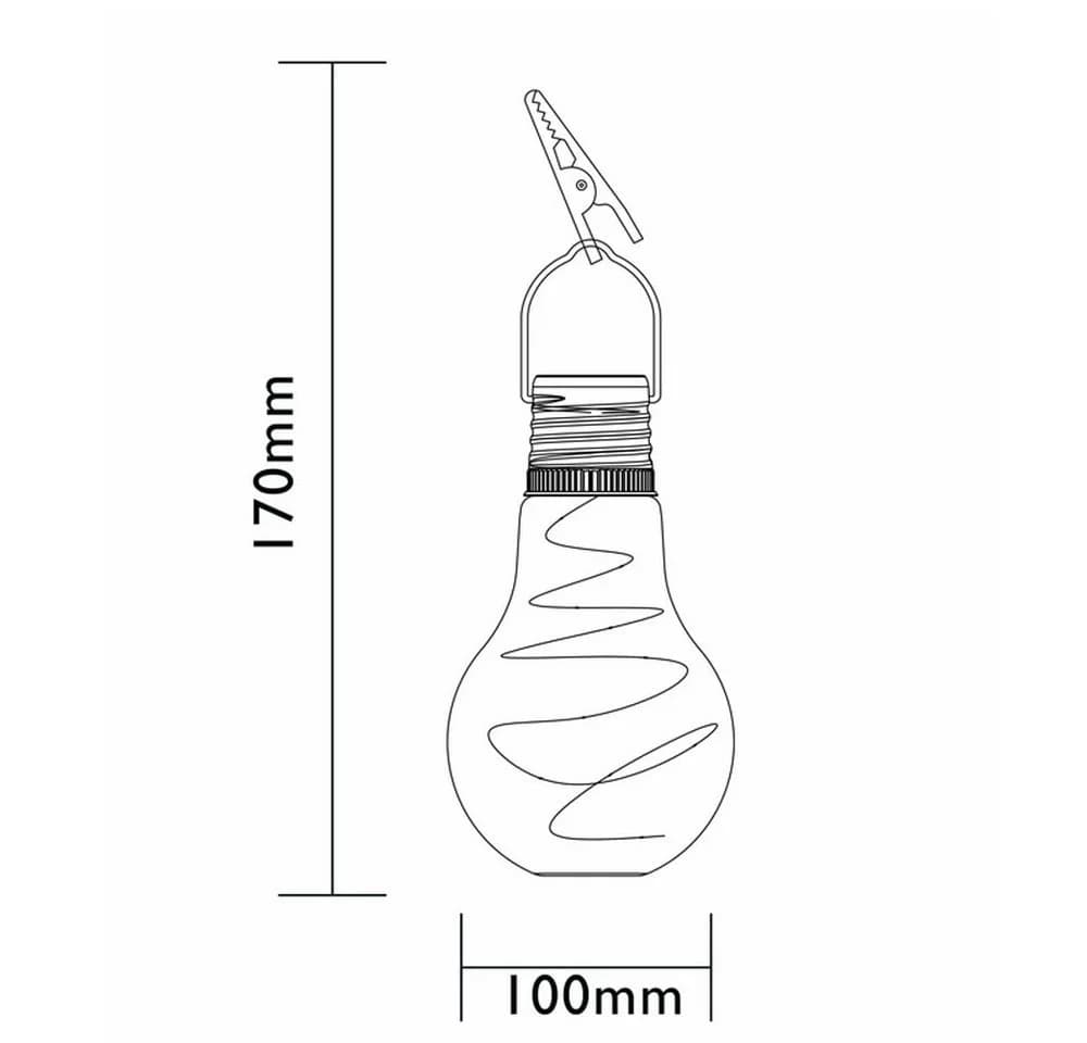 Luxform LED Gartenleuchte Solar Glass Bulb Set 15 Stück - Bild 3