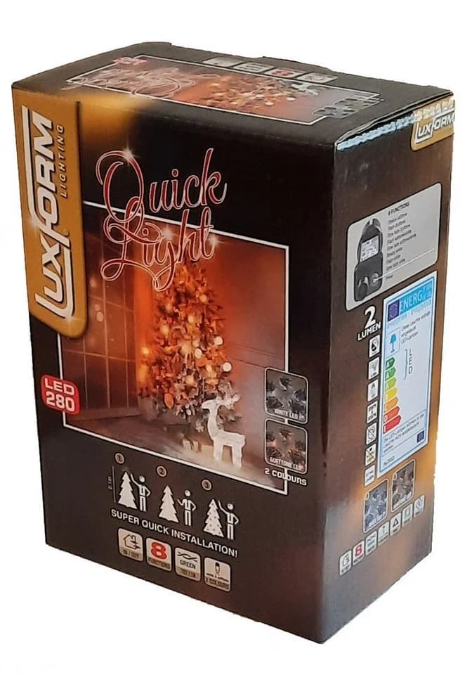 Luxform LED-Baummantel Lichterkette 280 LED warmweiß - Bild 4