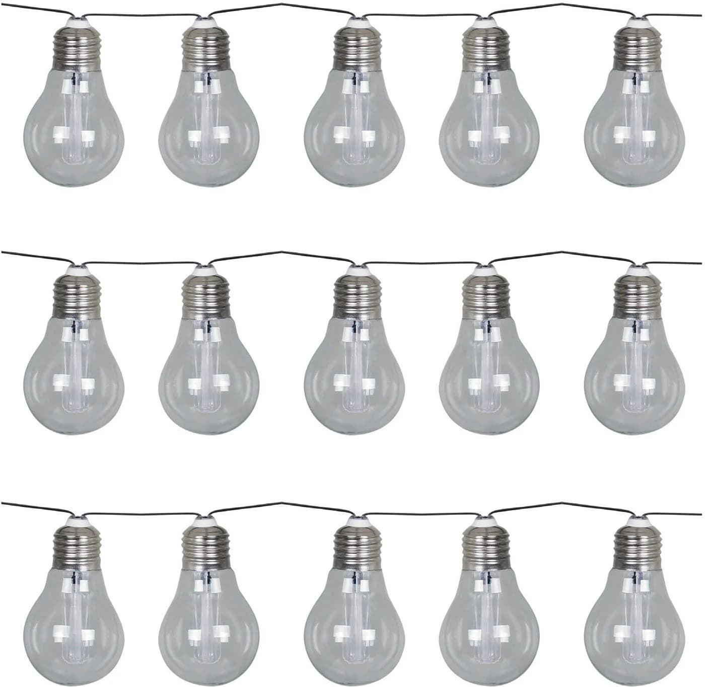 LUXFORM Solar-Lichterkette Corfu 15xLED Glas transparent - Bild 2