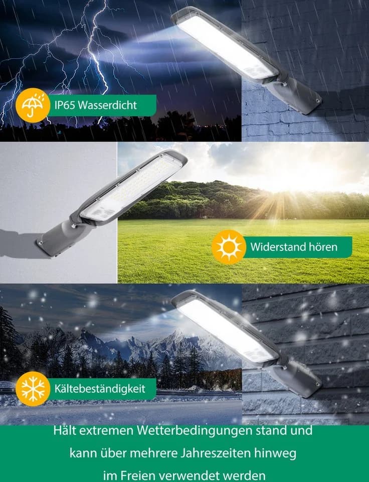Aigostar LED Flutlichtstrahler 30W/50W IP65 IK08 Aluminium - Bild 4