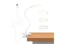 Aigostar Schreibtischlampe LED Leselampe mit 3 Helligkeitsmodi, USB-Ladekabel Bild 5