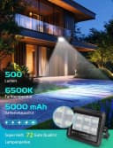 Aigostar Solarstrahler Außen IP65 LED mit Fernbedienung Bild 1