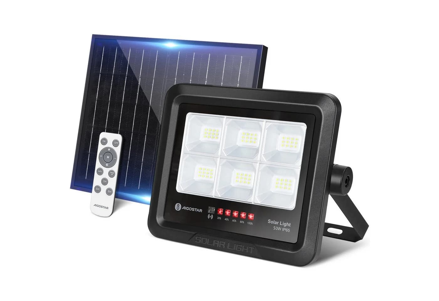 Aigostar Solarstrahler Außen IP65 LED mit Fernbedienung - Bild 2