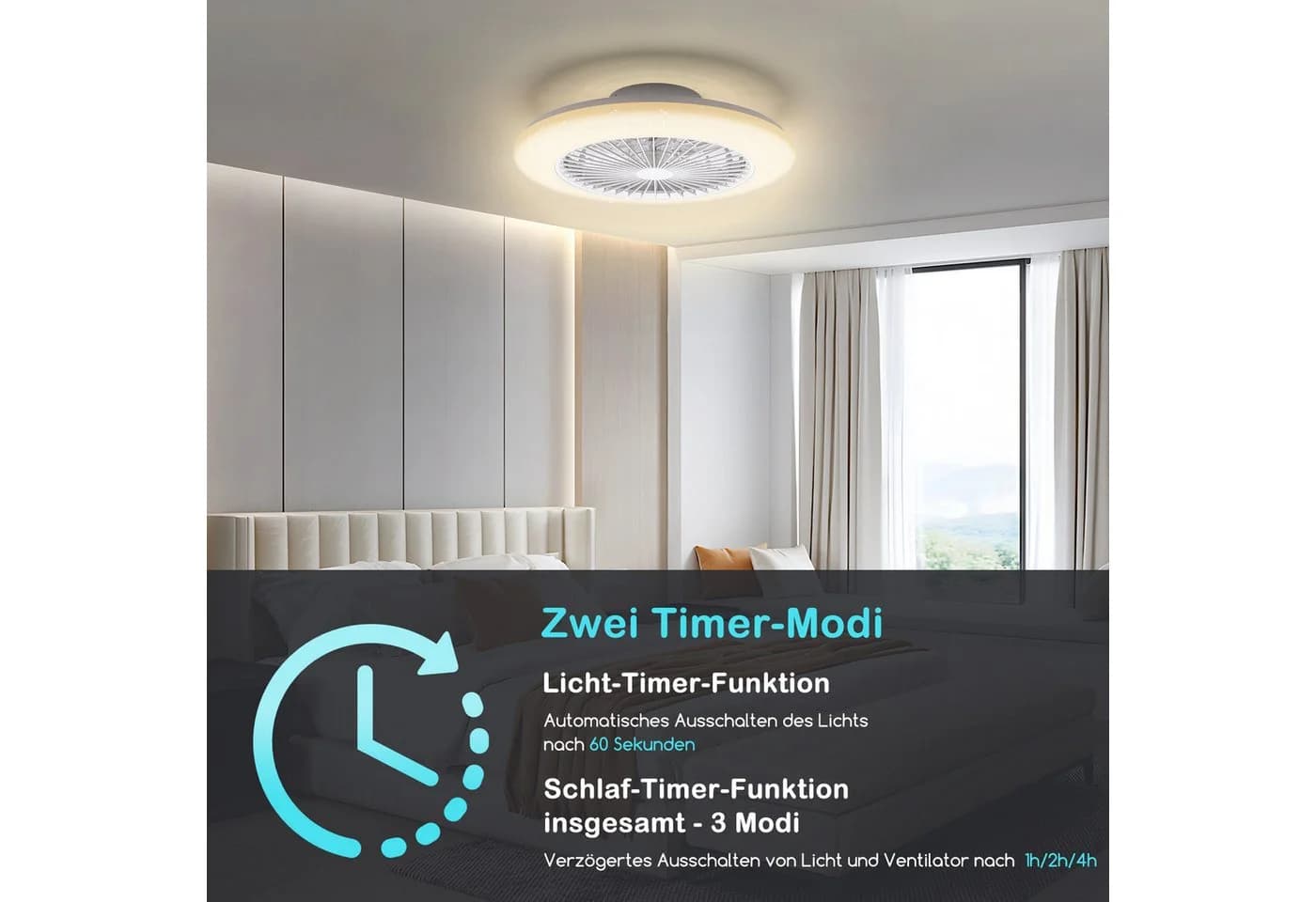 Aigostar Deckenventilator mit LED, DC-Motor & Fernbedienung, 40W - Bild 4