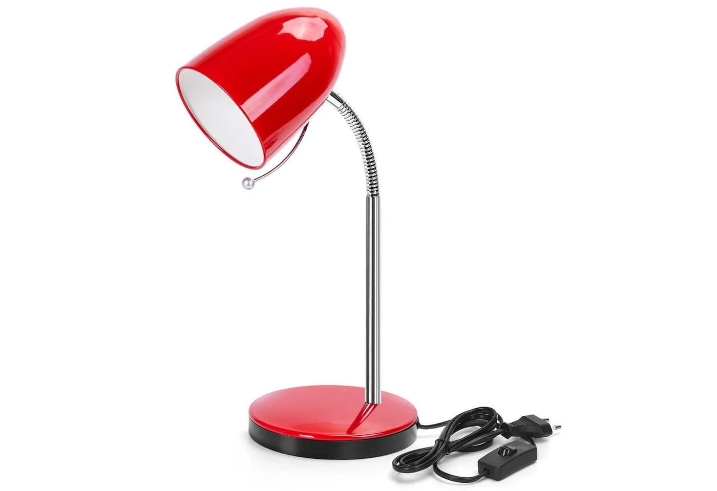 Aigostar Schreibtischlampe Retro Kind Tischlampe Rot E27 Flexibler Arm - Bild 2