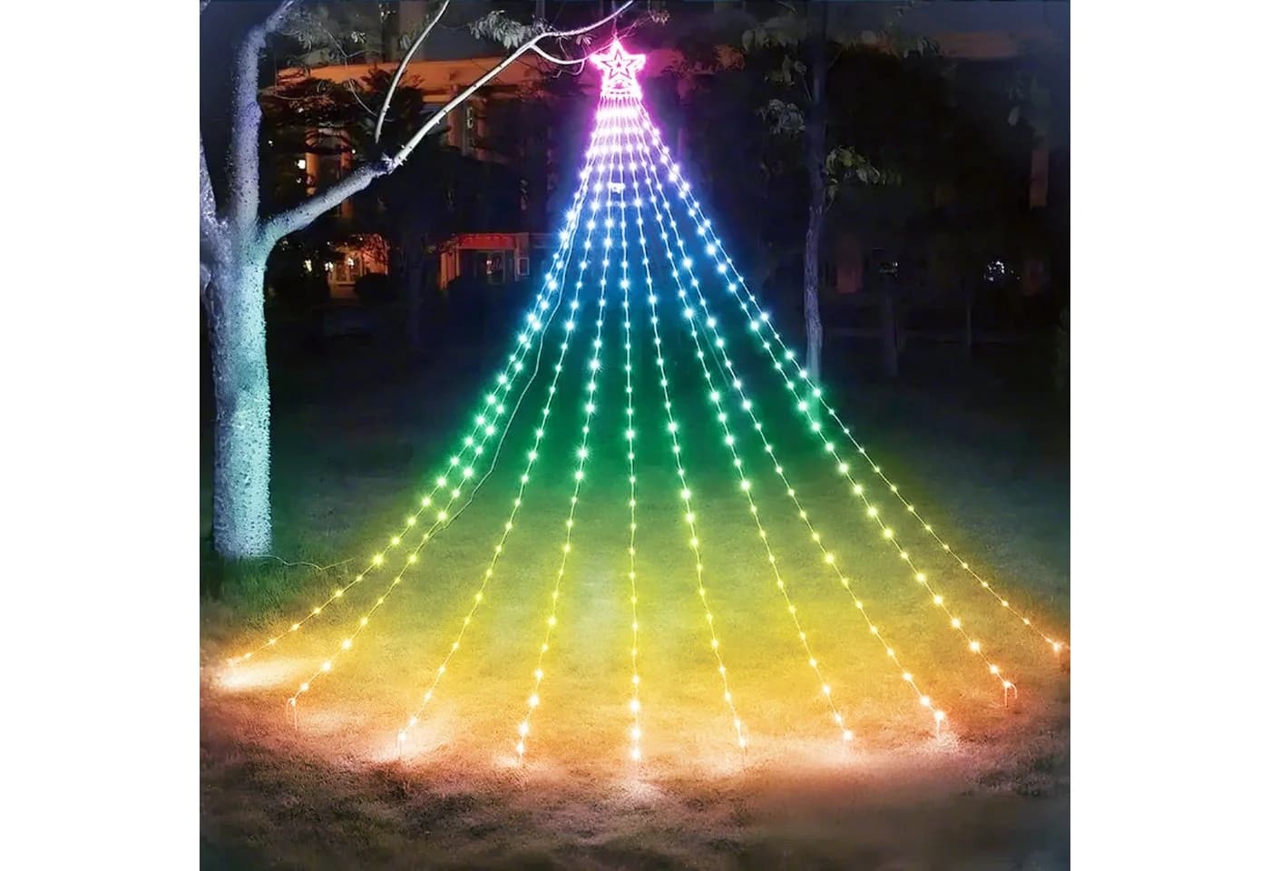 Aigostar LED-Lichterkette 2,5m 250LED Smart RGBIC Weihnachtsbaumbeleuchtung - Bild 2