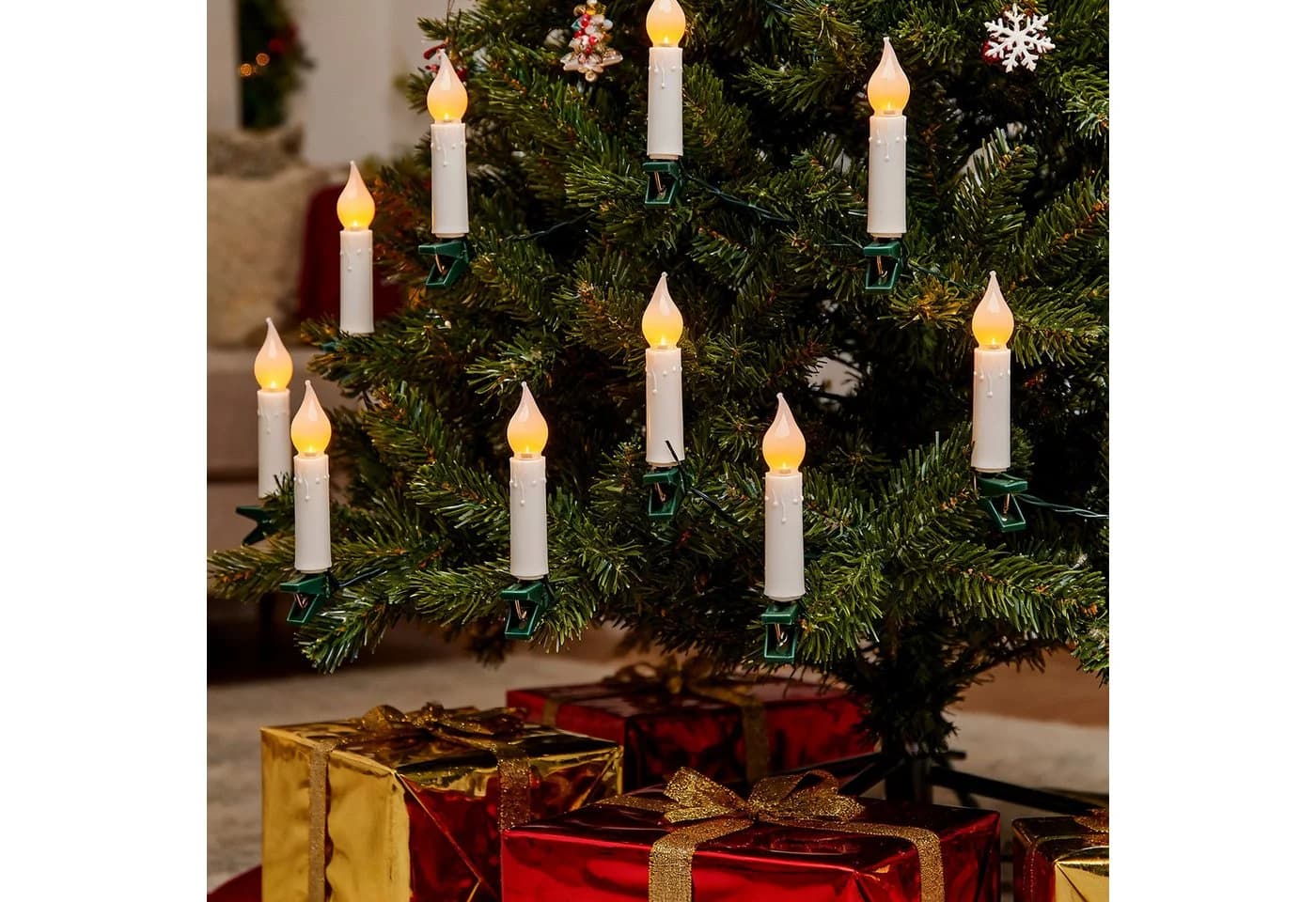 Aigostar LED-Lichtervorhang Lichterkerzen Weihnachtsbaum 5M 25 Kerzen 8 Modi - Bild 3