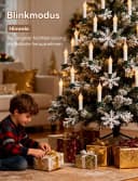 Aigostar LED-Lichtervorhang Lichterkerzen Weihnachtsbaum 5M 25 Kerzen 8 Modi Bild 5