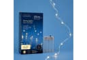 Lumineo LED-Lichterkette mit Timer 495cm 100 LEDs Warmweiß Silber Bild 2
