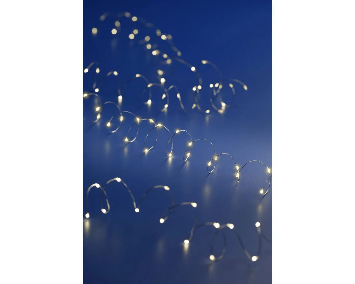 Lumineo LED-Lichterkette mit Timer 495cm 100 LEDs Warmweiß Silber - Bild 5