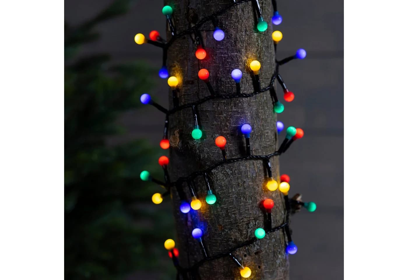Lumineo LED-Lichterkette CHERRY Compact Twinkle 500 LED 11 m Bunt