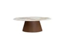 Pole to Pole Ellipse Esstisch Keramik-Marmor Oval Beige/Braun Bild 2
