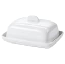 Excellent Houseware Butterdose aus Keramik Weiß Minimalistisch Bild 2