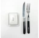Excellent Houseware Butterdose aus Keramik Weiß Minimalistisch Bild 3