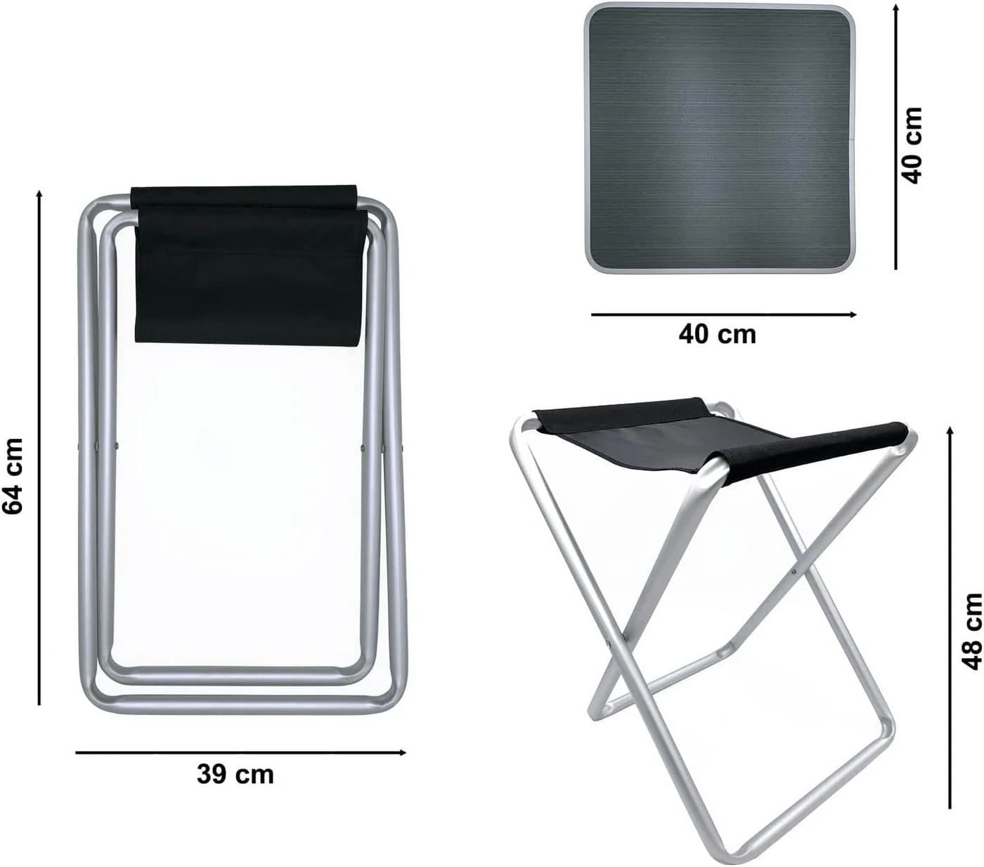 Mojawo 2in1 Campingtisch klappbar Aluminium