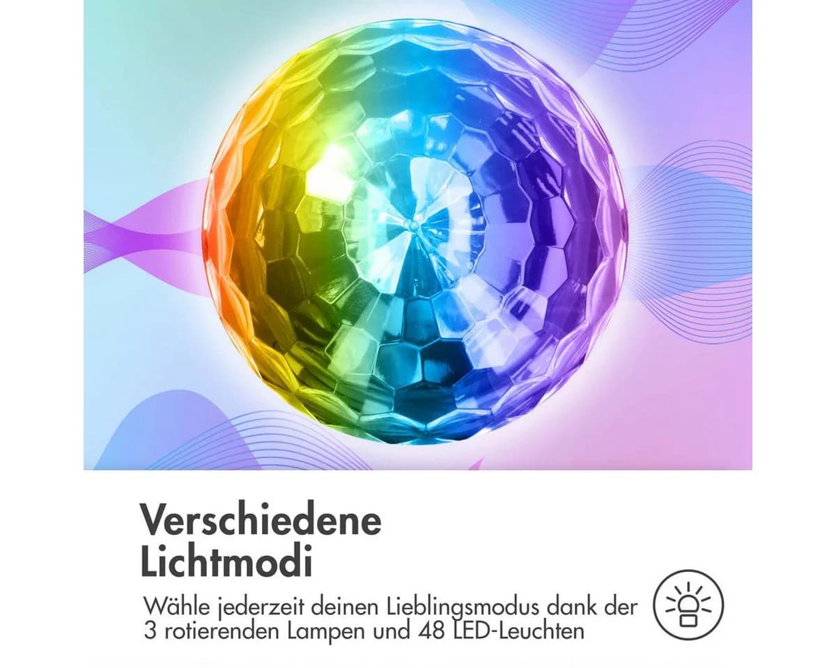 imoshion Rotierende LED-Discolampe mit Fernbedienung und Musik-Sync - Bild 3