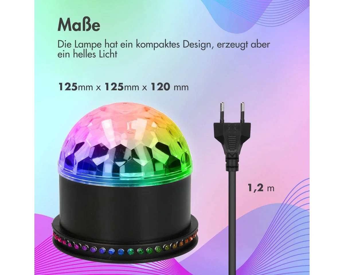 imoshion Rotierende LED-Discolampe mit Fernbedienung und Musik-Sync - Bild 5
