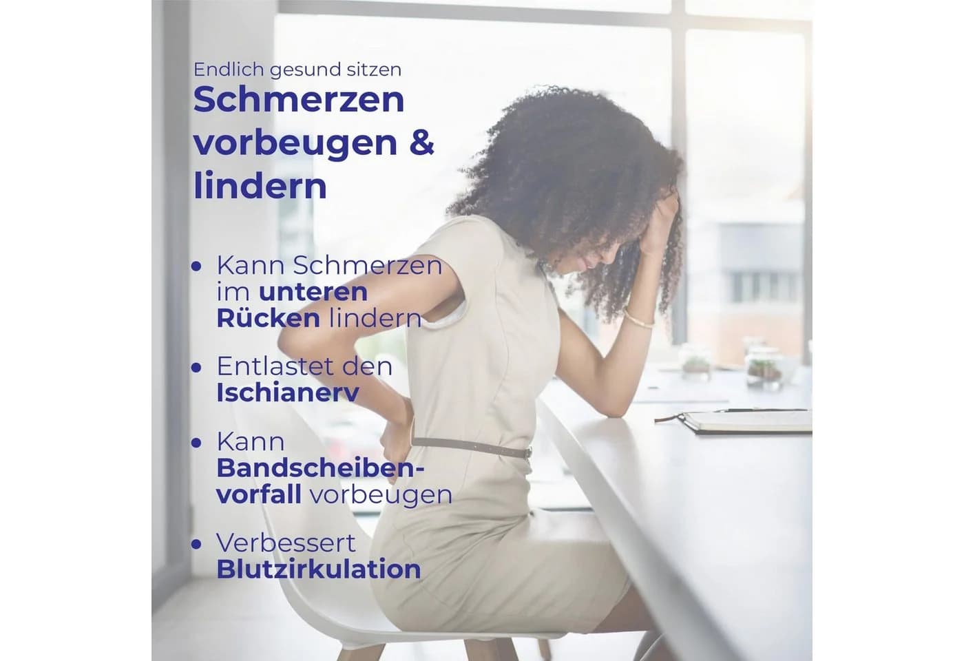 Seatwith Keilkissen - Bequemer Sitzkeil mit Tragetasche