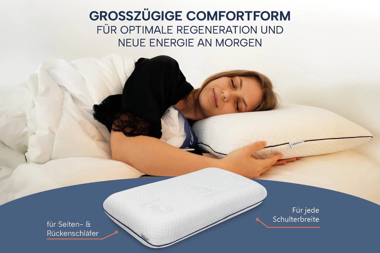 Casimum Nackenkissen COMFORT Memory Foam Ergonomisch 70x40 cm - Bild 4